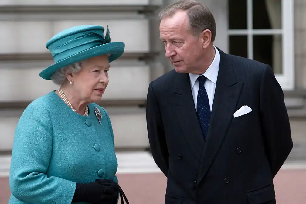 Sir William Heseltine, oud-privésecretaris van koningin Elizabeth, overleden op 96-jarige leeftijd