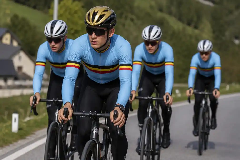 Evenepoel en ploegmaats verkennen parcours van EK wegrit in Slovenië