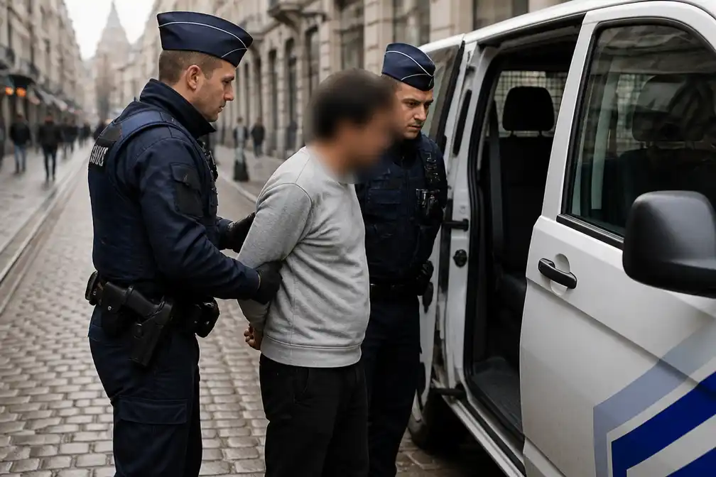 Politie arresteert man die Aziatische toerist (56) uit het niets vuistslag geeft