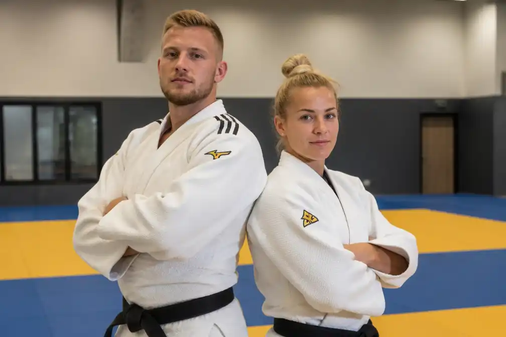Judoka's Jur Spijkers en Amber Gersjes uit Tilburg samen naar het WK judo