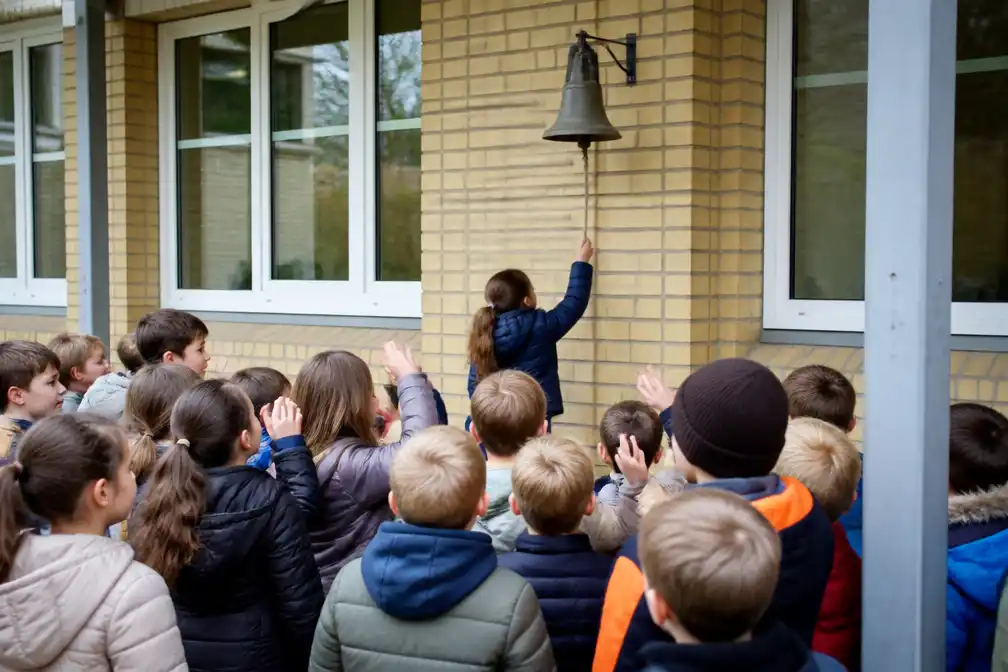Leerlingen in Wetteren luiden schoolbel voor recht op onderwijs