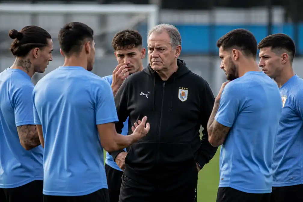 Spelersopstand tegen bondscoach Bielsa vlak voor cruciaal WK-duel
