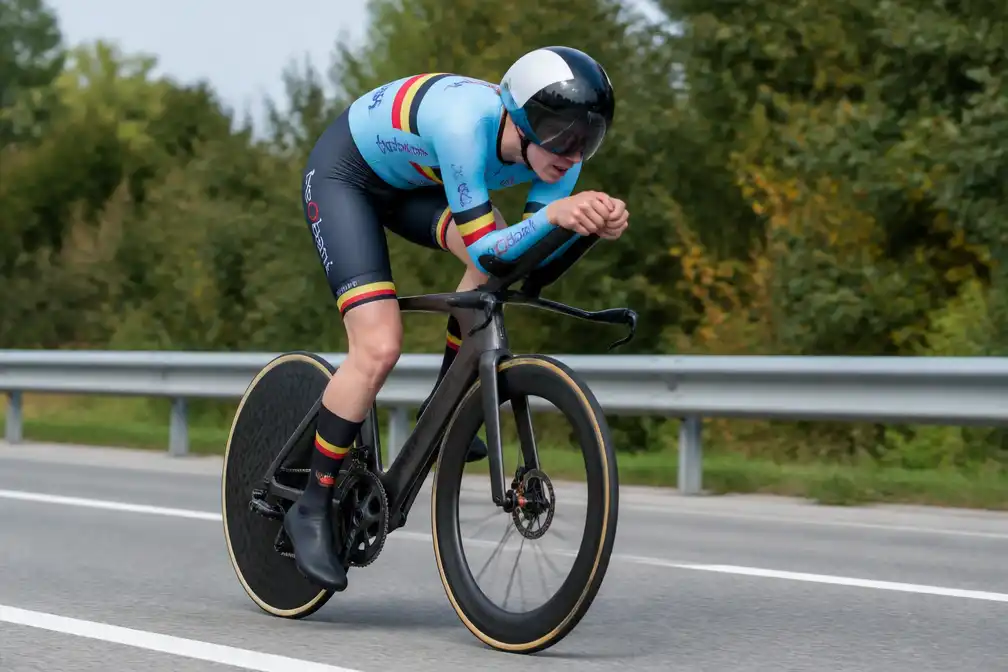 Laura Fivé grijpt naast Europese juniorentitel tijdrijden, drie seconden te kort