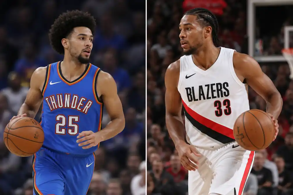 Ajay Mitchell verliest opnieuw met Oklahoma City, Toumani Camara wint eerste oefenwedstrijd met Portland