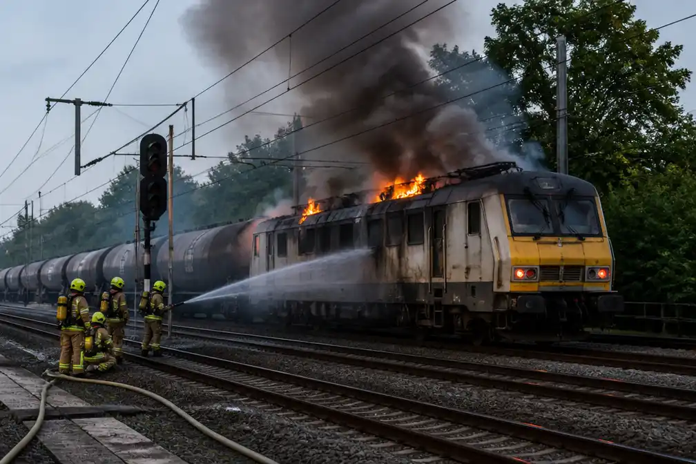 Brand in goederentrein in Hove legt treinverkeer tussen Antwerpen en Mechelen stil