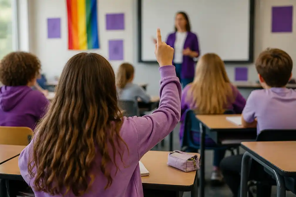 Voor het eerst doen meer dan 3000 scholen mee aan Paarse Vrijdag