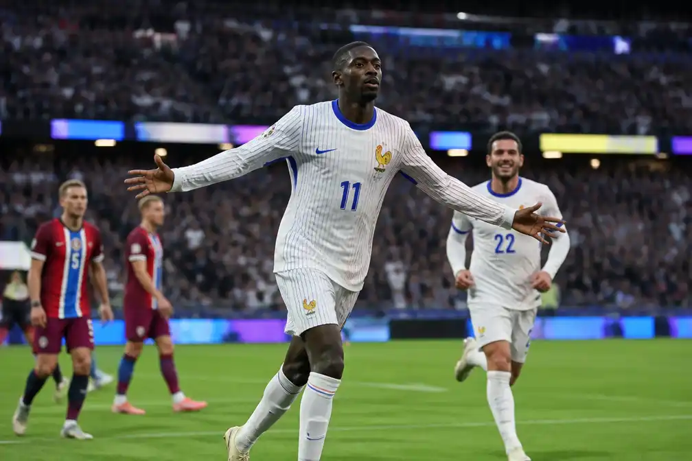 Hattrick Dembélé bezorgt Frankrijk groepswinst op WK tegen Noorwegen