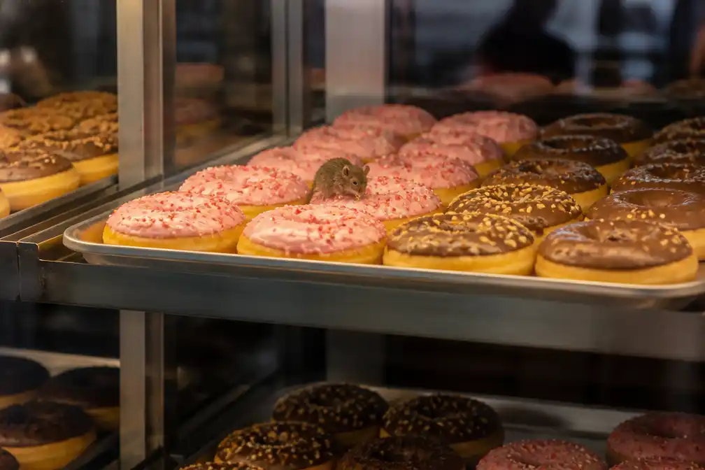Video van muis op donuts bij Dunkin' in Eindhoven miljoen keer bekeken