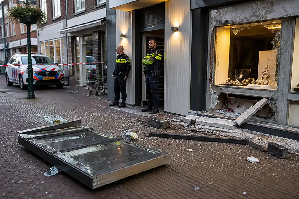 Ramkraak bij juwelier in Gaanderen: daders gevlucht, politie bewaakt pand