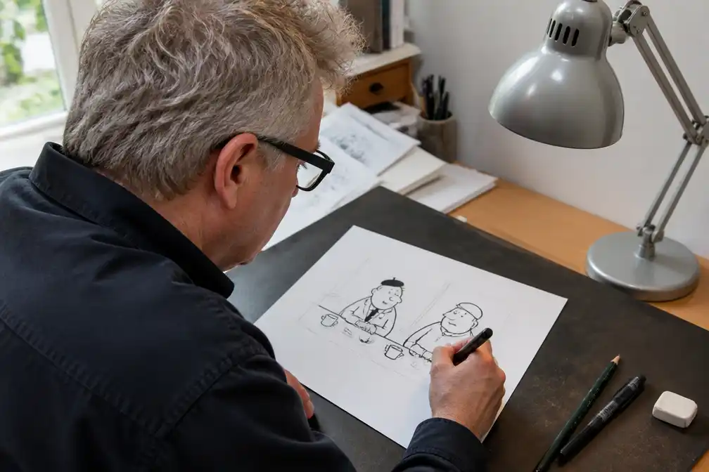 Cartoon 'Toos en Henk' van Paul Kusters verschenen op 27 juni 2026