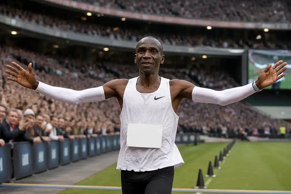 Kipchoge (41) wint marathon van Melbourne met parcoursrecord