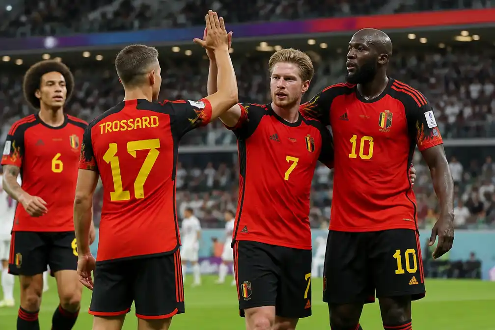 België walst met 5-1 over Nieuw-Zeeland en pakt groepswinst op WK
