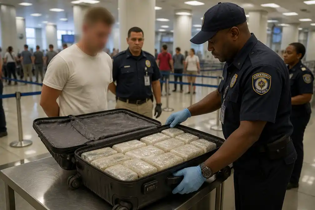 Nederlander (34) opgepakt op luchthaven Punta Cana met cocaïne in koffer