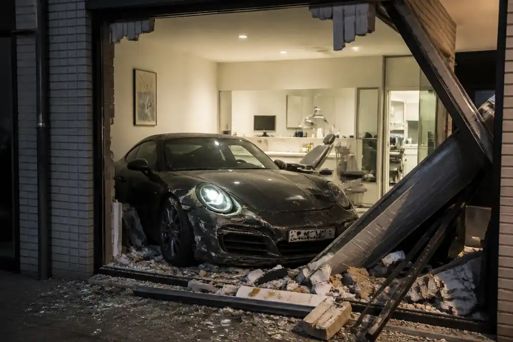 Tandarts (36) ramt met Porsche praktijk van ex-vrouw in Stekene