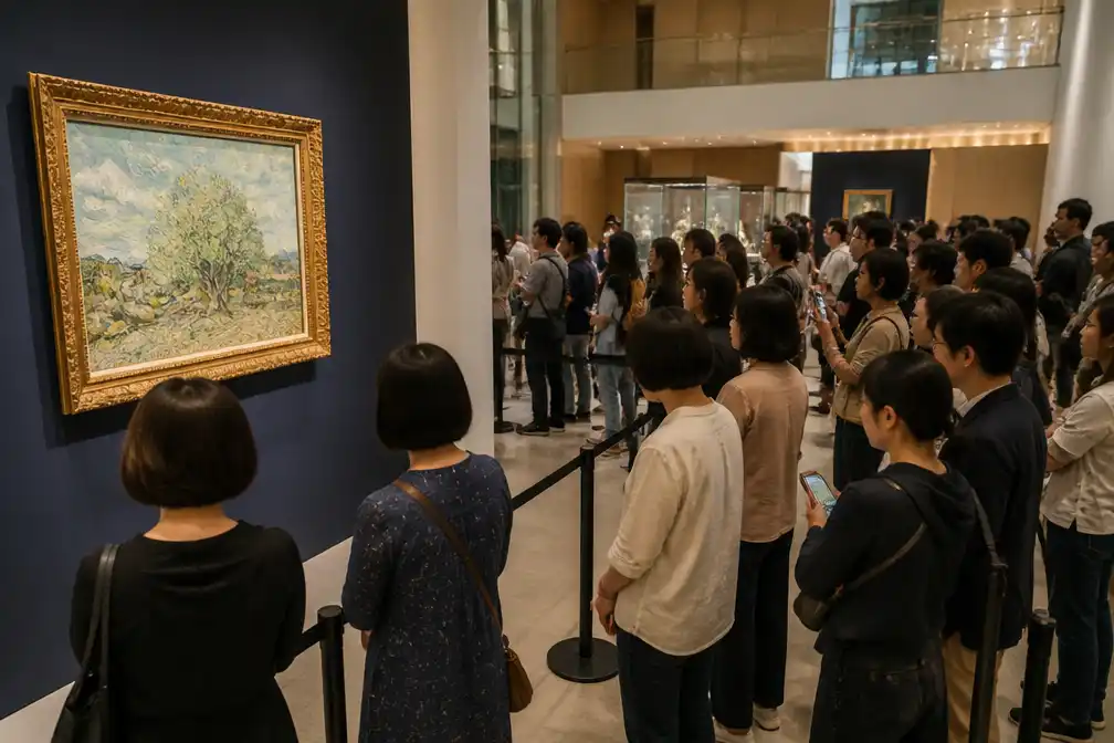 Honderden mensen in de rij in Hongkong voor Van Gogh-schilderij