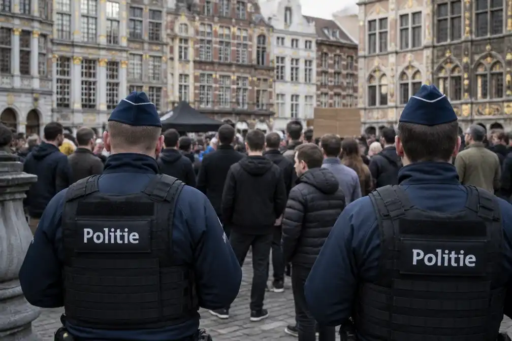 NSV! protesteert in Leuven tegen afgelaste bijeenkomst met Dewinter