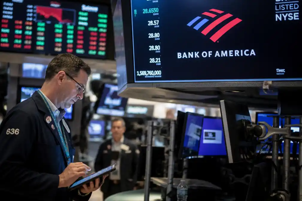 Bank of America 7,5 procent lager op Wall Street na boete van 1,2 miljard dollar