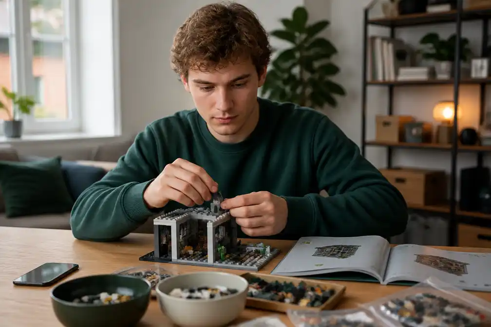 Jongvolwassenen ruilen telefoon in voor offline hobby's zoals Lego