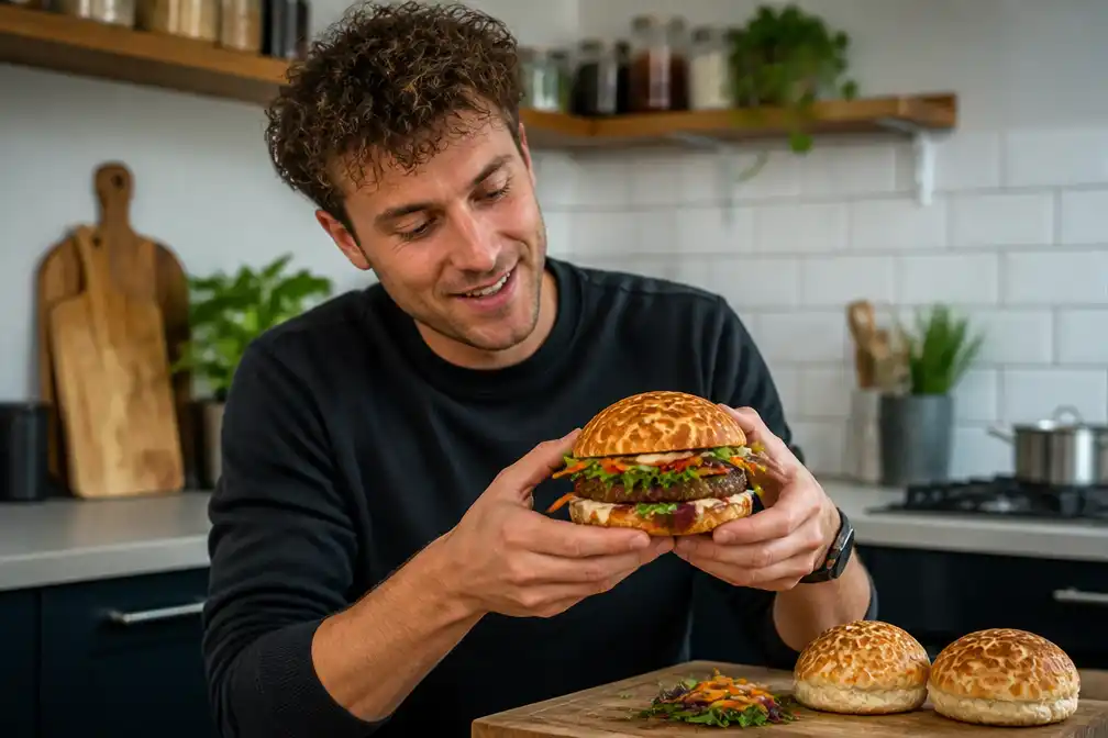 LekkerSeb-recept combineert tijgerbol met vegaburger en pindasaus