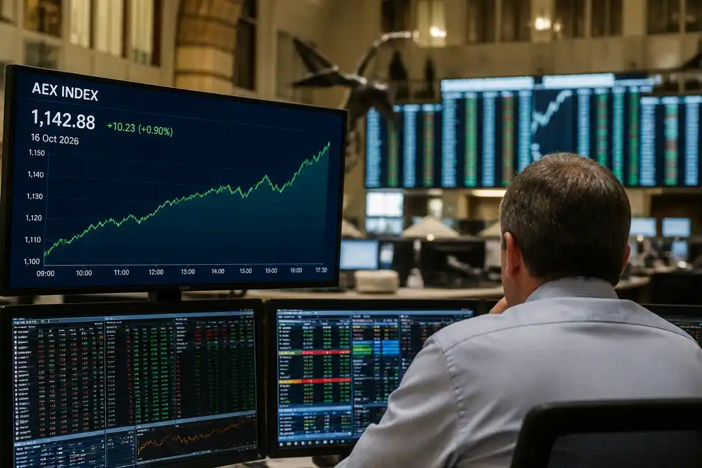 AEX sluit beursweek af op nieuw slotrecord van 1142,88 punten
