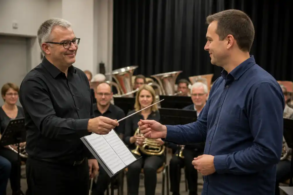 Wim Stas geeft na meer dan dertig jaar dirigeerstokje door bij Brassband Alsemberg