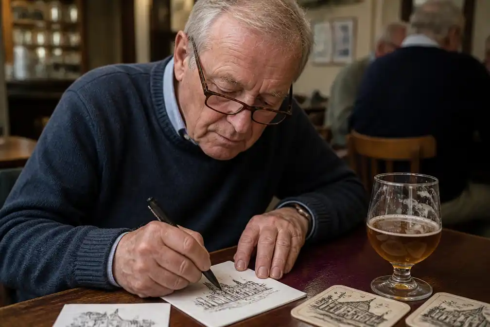 Mysterieuze servettekenaar in Poperinge is 81-jarige Ignace uit Hansbeke