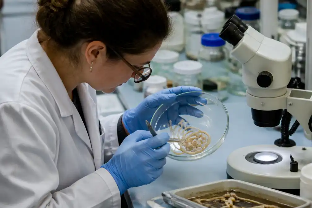 Australische biologen ontdekken nieuw geslacht spaghettiwormen in Indische Oceaan