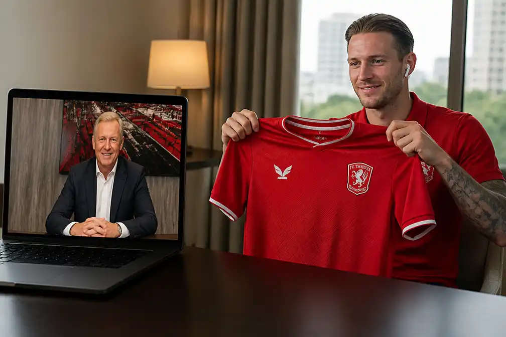 FC Twente presenteert Wout Weghorst op afstand tijdens WK in VS