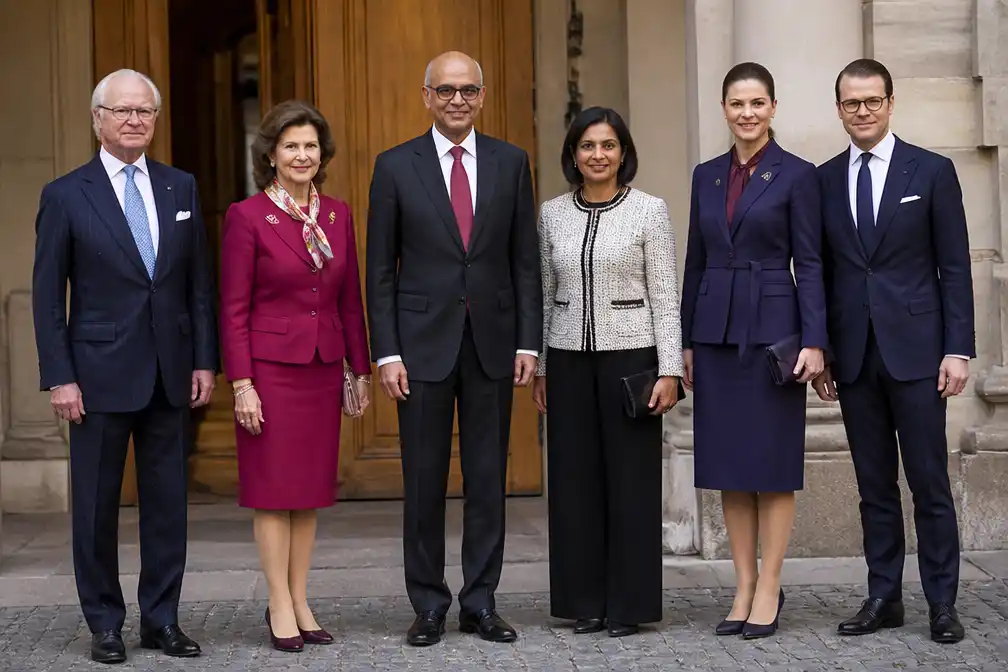 Zweedse royals en Singaporese president bezoeken Stockholm School of Economics