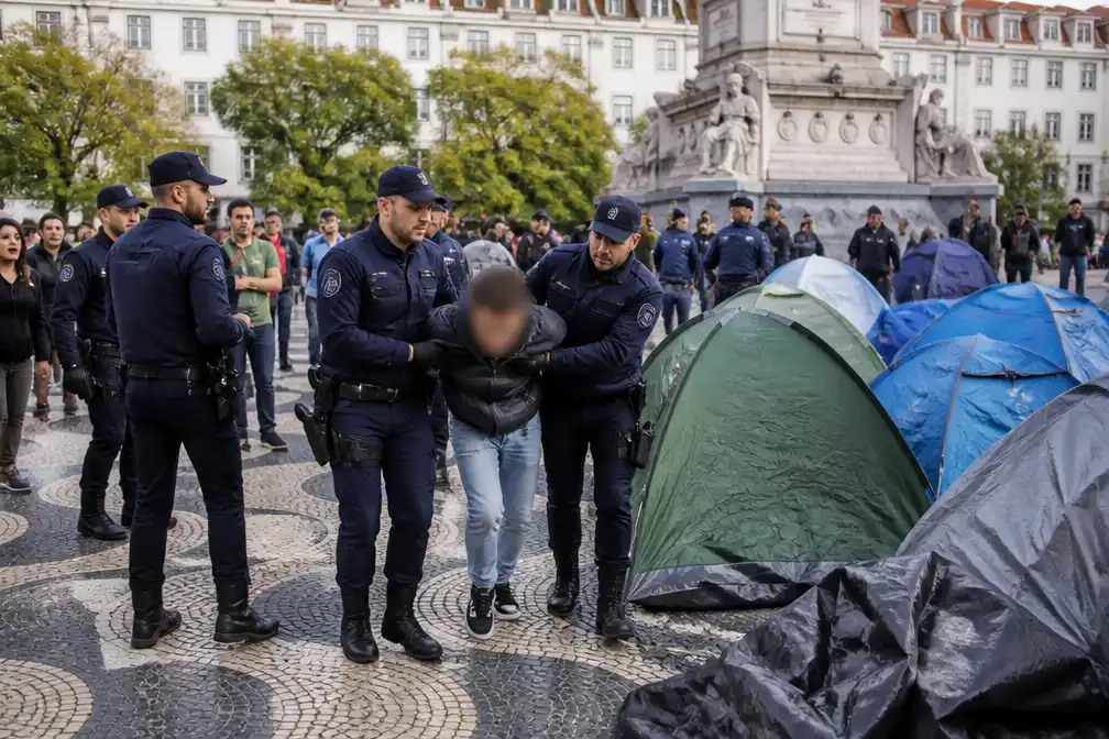 Tientallen arrestaties bij politieoptreden tegen woonprotest in Lissabon