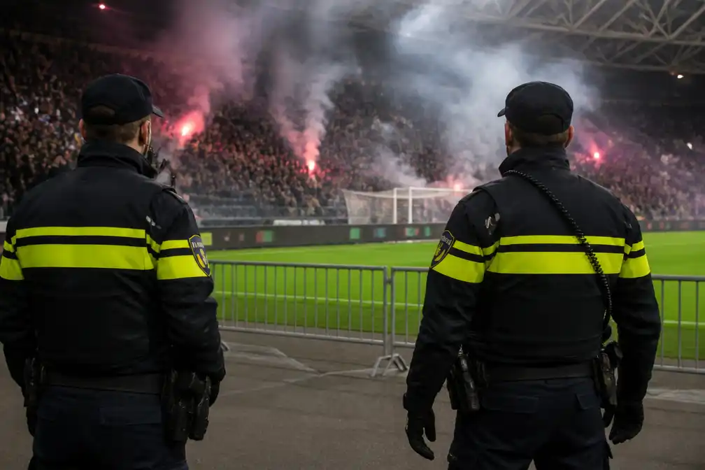 Politiecijfers wijzen op meer vuurwerkincidenten in voetbalstadions