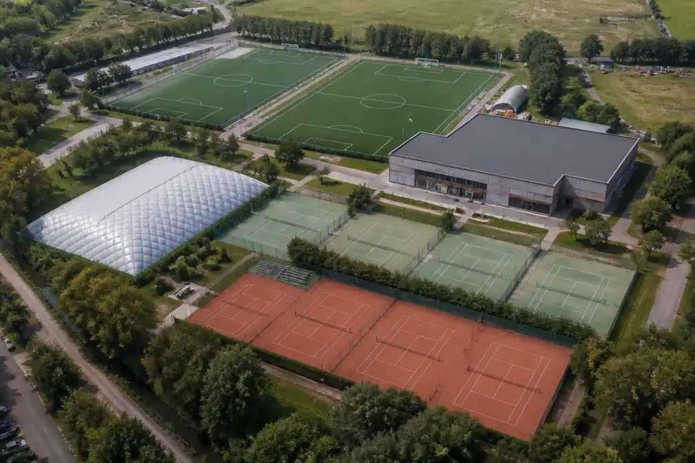 Brieleke krijgt acht tennisvelden, een tennishal en een nieuwe sporthal