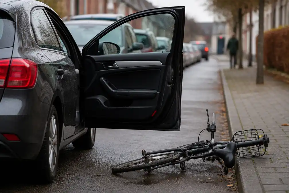 Bestuurster in tranen over dood fietser door openslaand portier in Genk