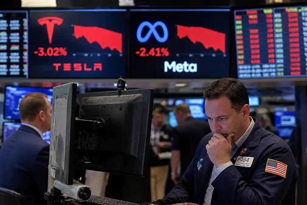 Tesla en Meta zakken op Wall Street na resultaten, winst Tesla daalt flink