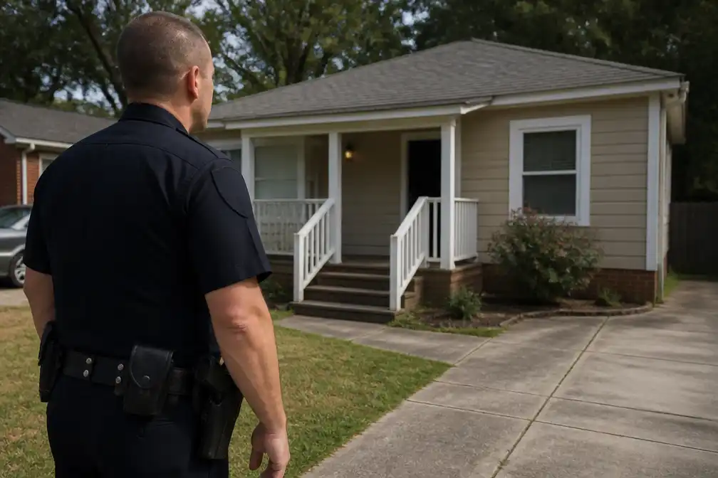 Amerikaanse agent beschuldigd van vier jaar bewonen woning van overledene
