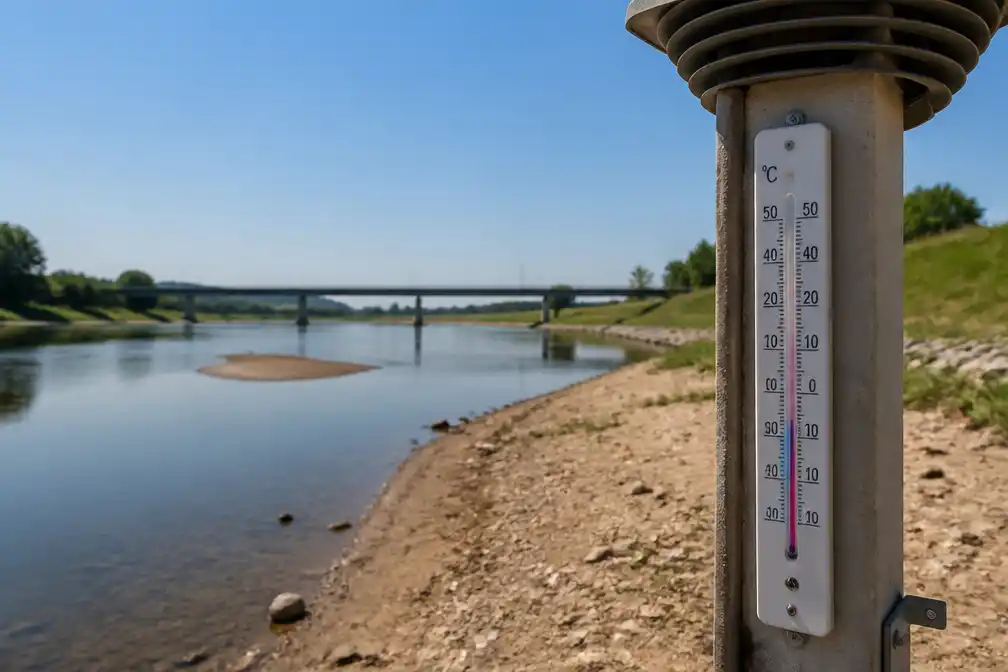 Duitsland meldt nieuw warmterecord van 41,7 graden bij Poolse grens
