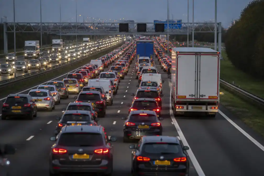 Drukste avondspits van 2026 tot nu toe: rond 1100 kilometer file