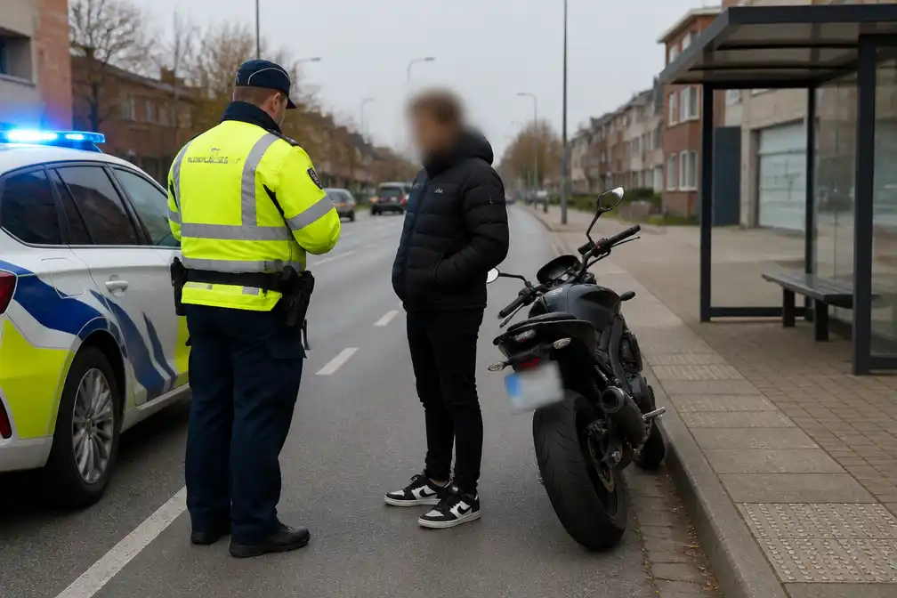 Politie Genk neemt motor en rijbewijs af van 23-jarige na gevaarlijk rijgedrag