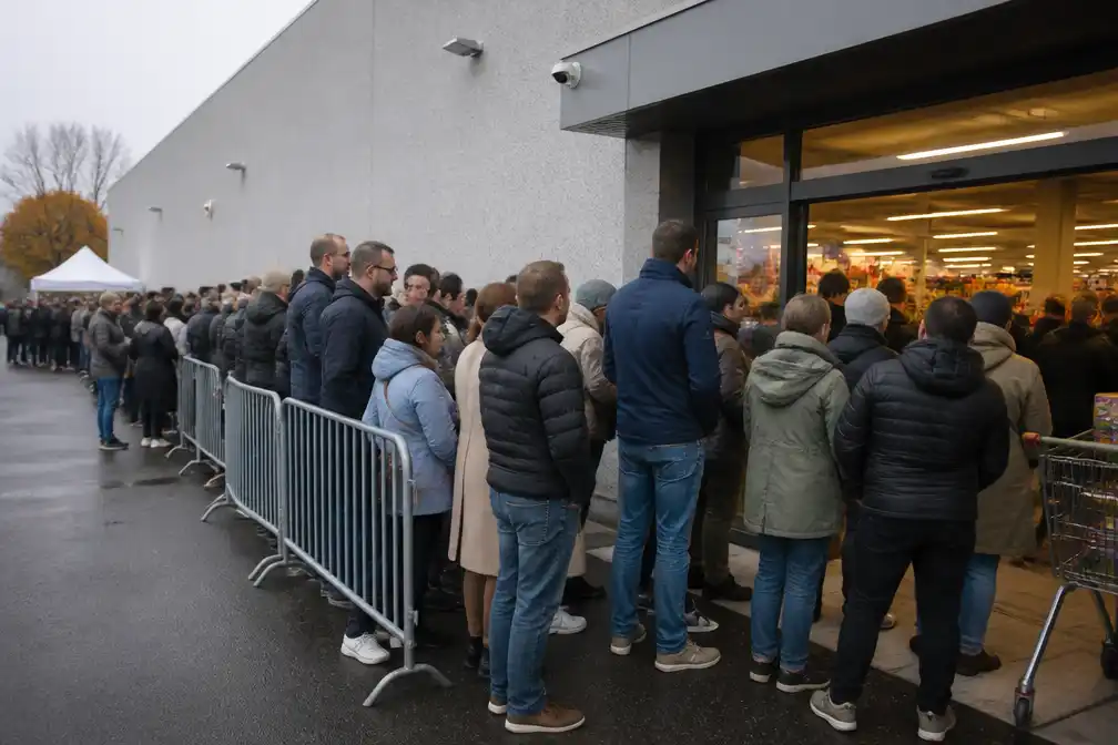 Duizenden koopjesjagers bij uitverkoop Toys Outlet in Wevelgem, Legorekken snel leeg