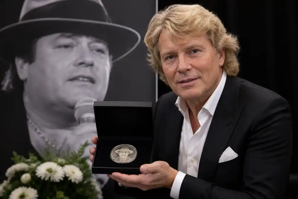 André Hazes sr. geëerd met officiële herdenkingsmunt voor 75e verjaardag