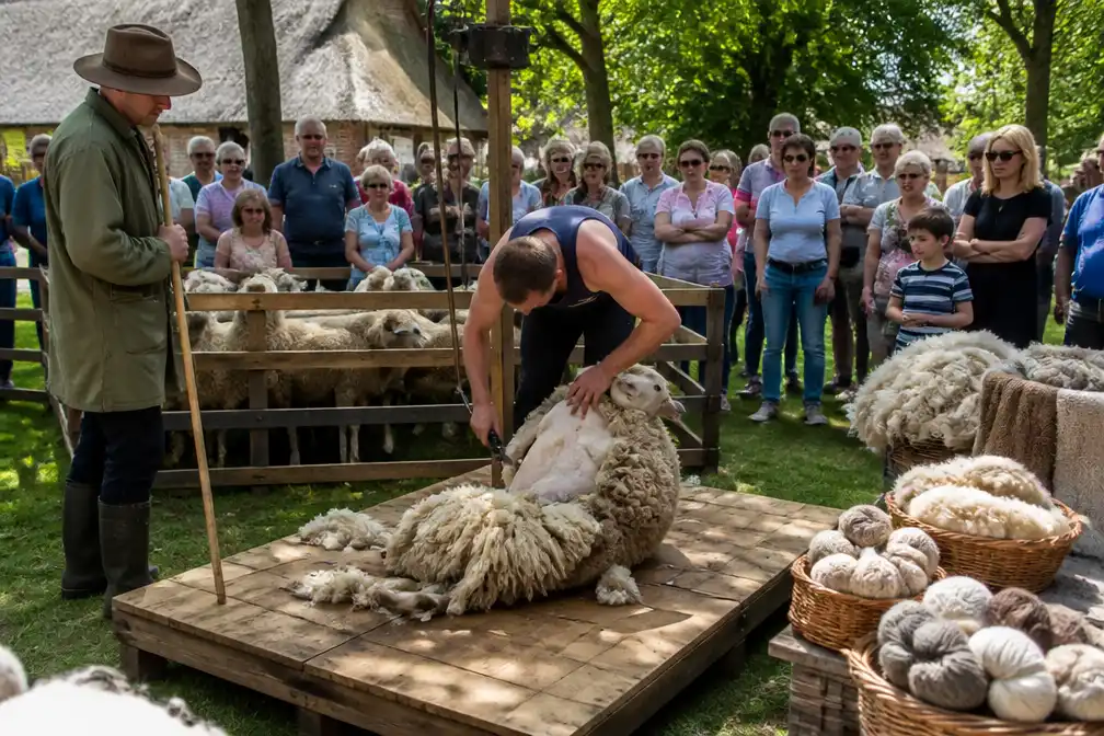 Orvelte organiseert Wolmarkt met schapenscheren en ambachtsdemonstraties