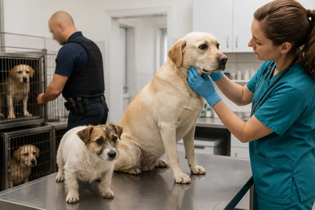 Dierenpolitie neemt vier verwaarloosde honden in beslag in Sint-Truiden