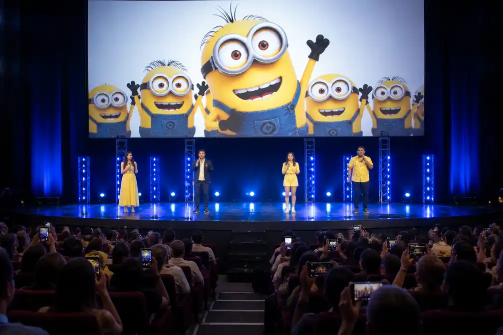 Zangwedstrijd in Minion-taal bij première derde Minions-film gaat viraal