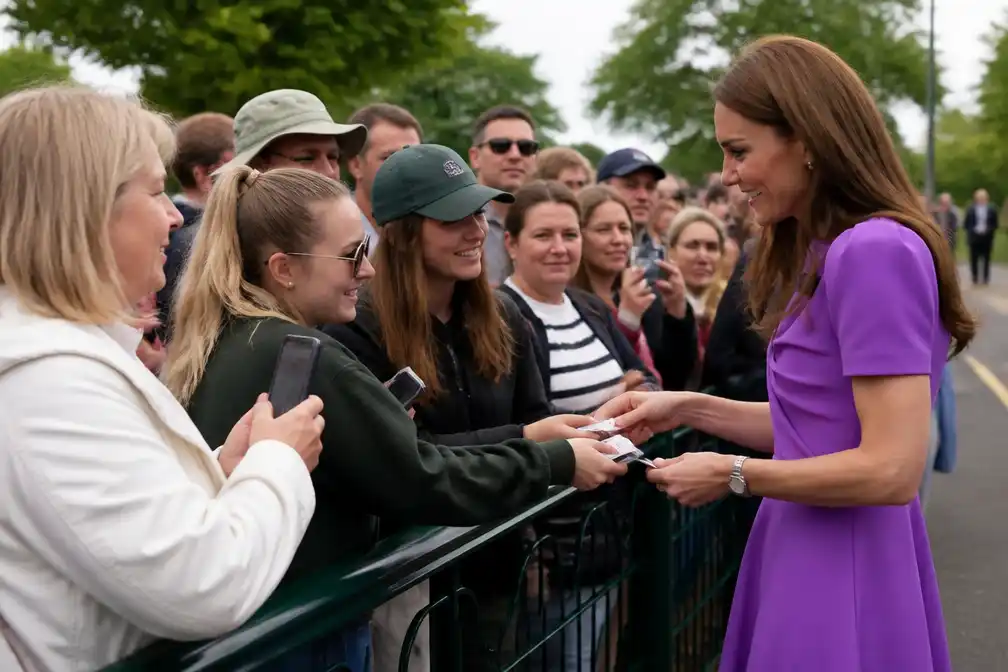 Prinses Catherine verrast wachtrij Wimbledon met tickets
