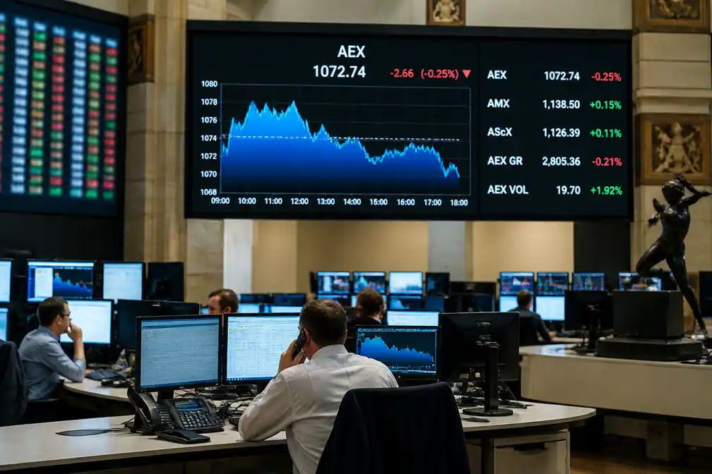 AEX sluit licht lager terwijl Europese beurzen stijgen op zwakke Amerikaanse banencijfers