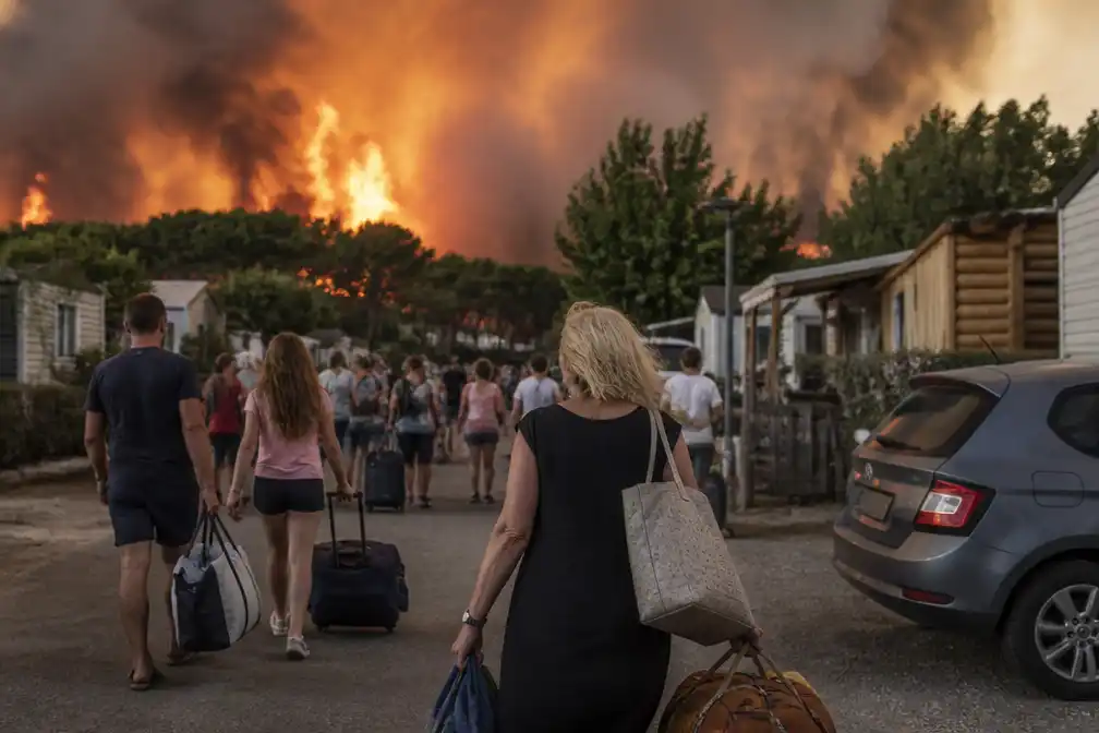 Zware bosbranden bij Perpignan: 256 bungalows verwoest, 3.000 geëvacueerd