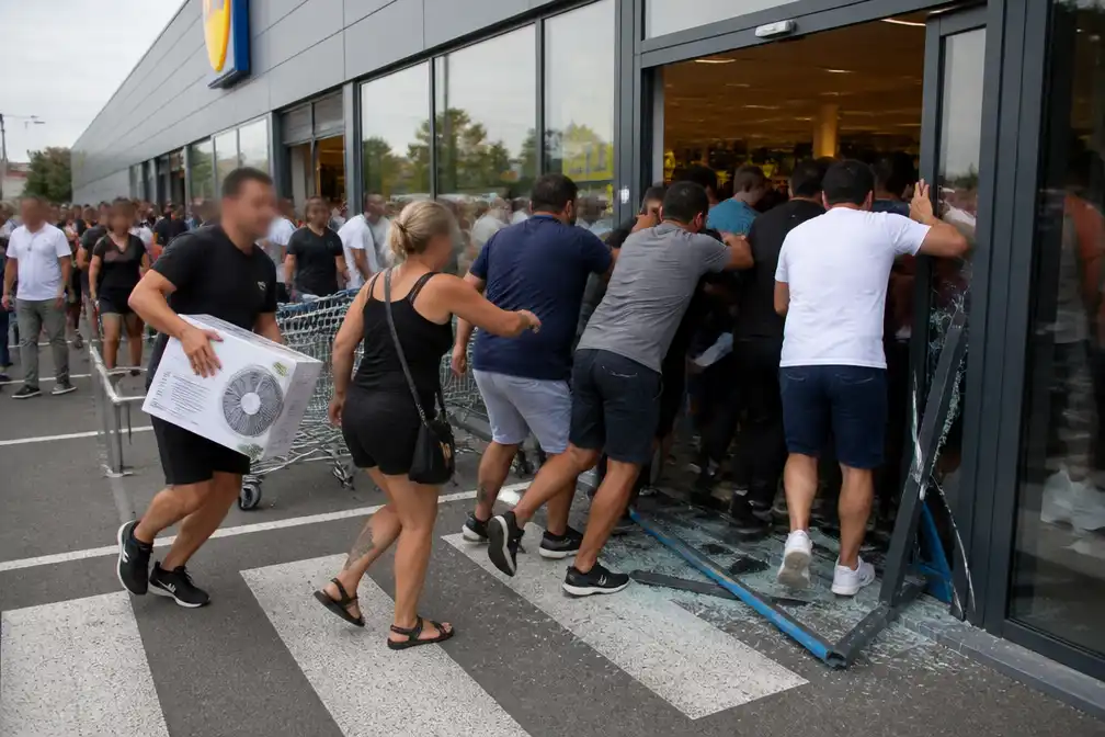 Frankrijk: Vechtpartijen bij Lidl om goedkope airco's voor hittegolf