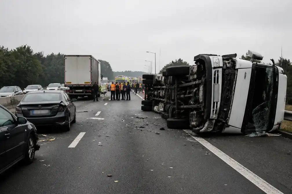 Dode en vier gewonden bij kettingbotsing op E403 in Ardooie