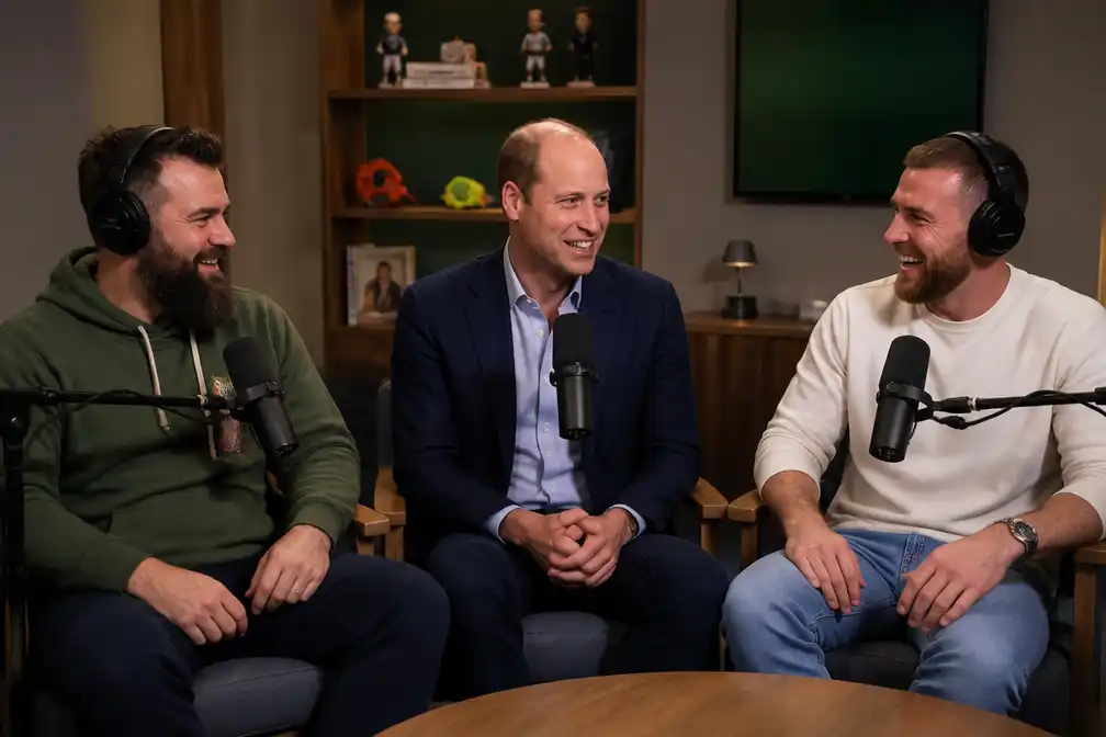 Prins William te gast in podcast van Travis en Jason Kelce