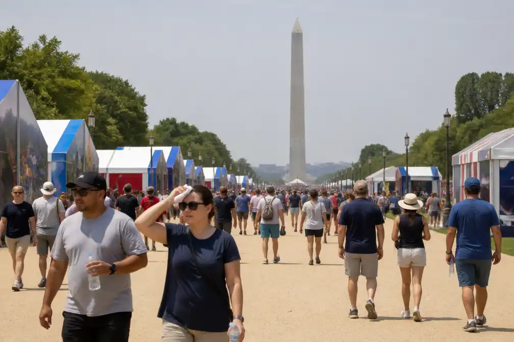 Great American State Fair gesloten door extreme hitte op National Mall